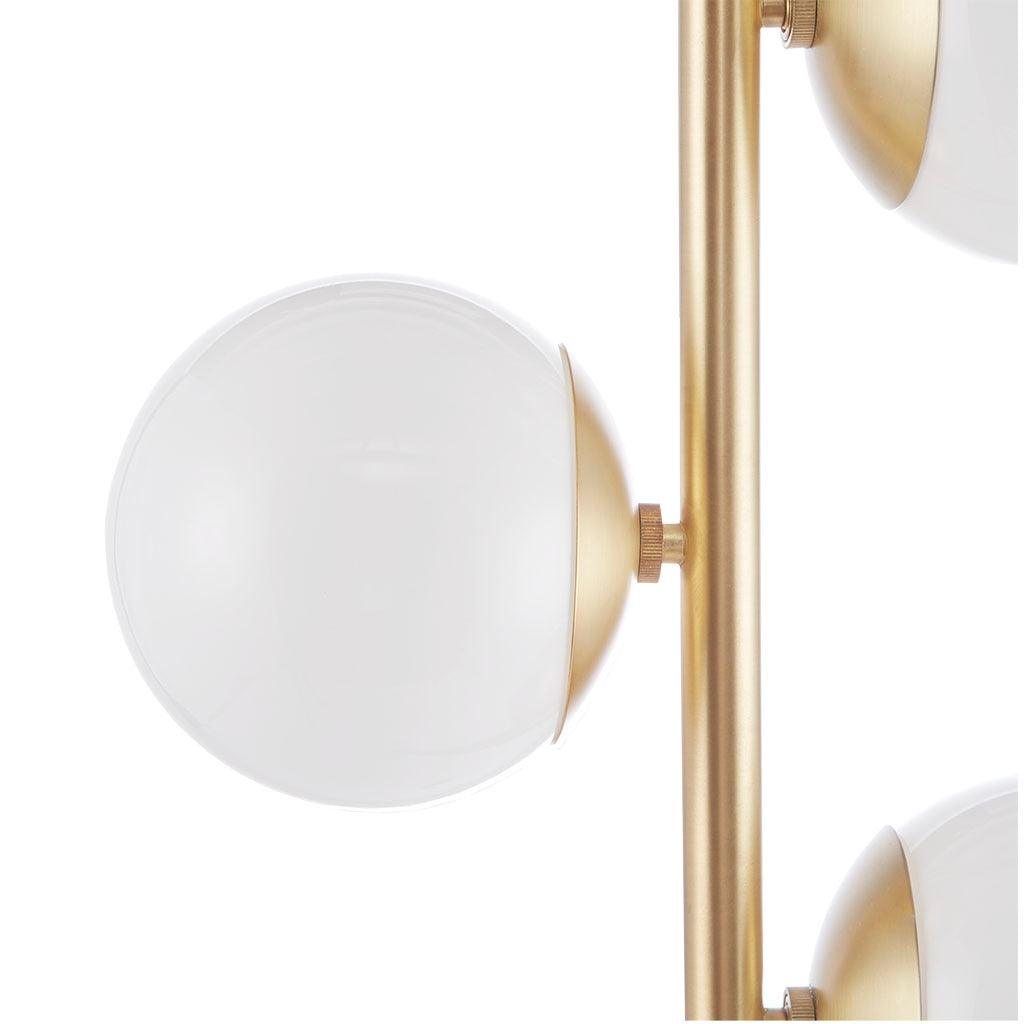 Ink+Ivy 3-Globe Light Floor Lamp with Marble Base