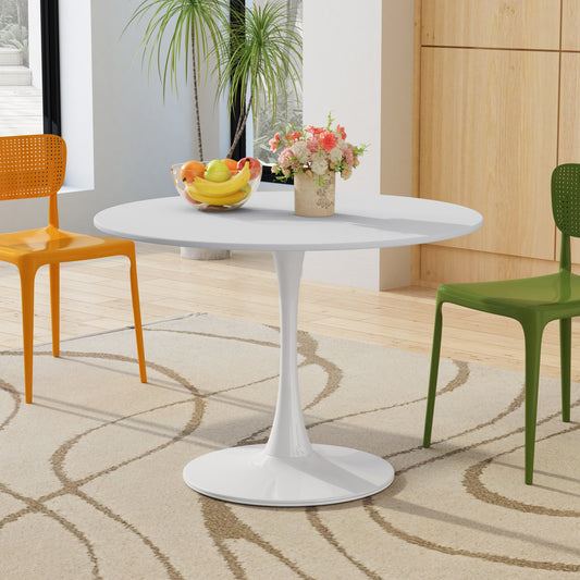 42" Modern Round Dining Table with Round MDF Table Top