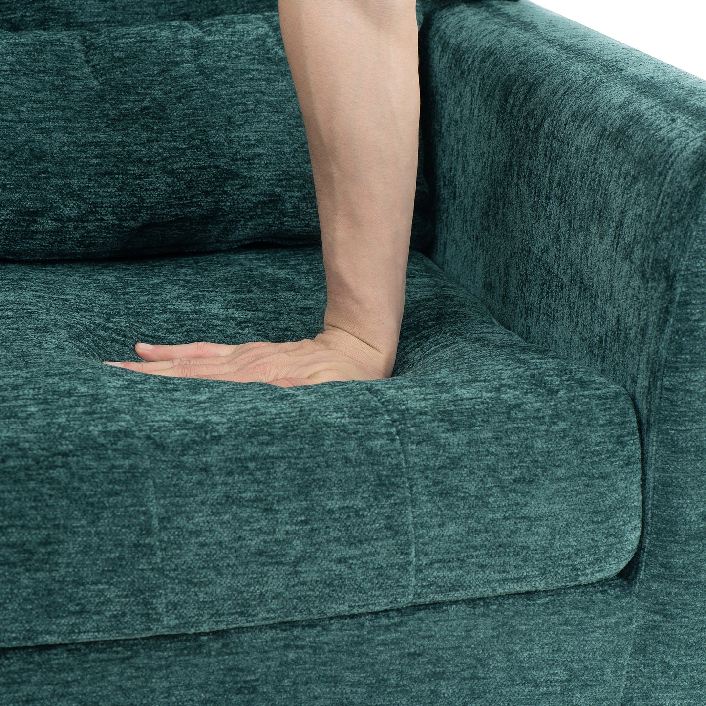 Modern Accent Chair(Blackish Green)