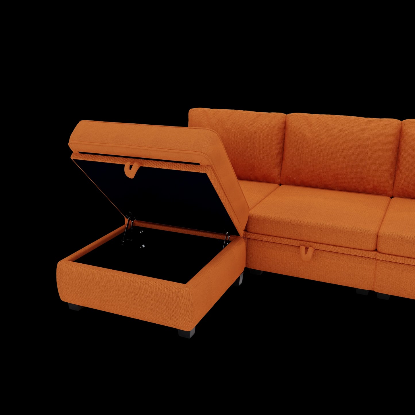 Marvin Modular Sectional Sofa- Orange