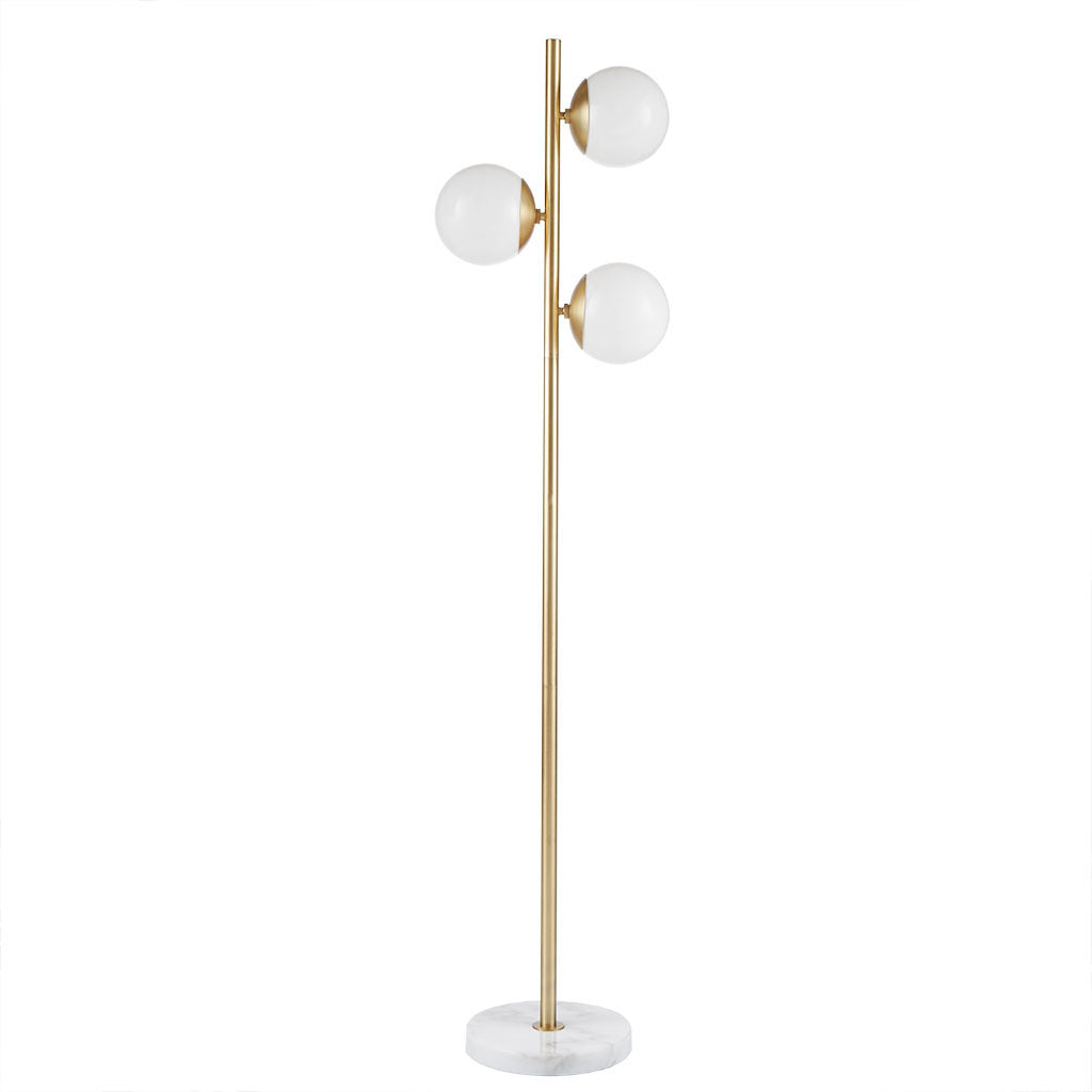 Ink+Ivy 3-Globe Light Floor Lamp with Marble Base