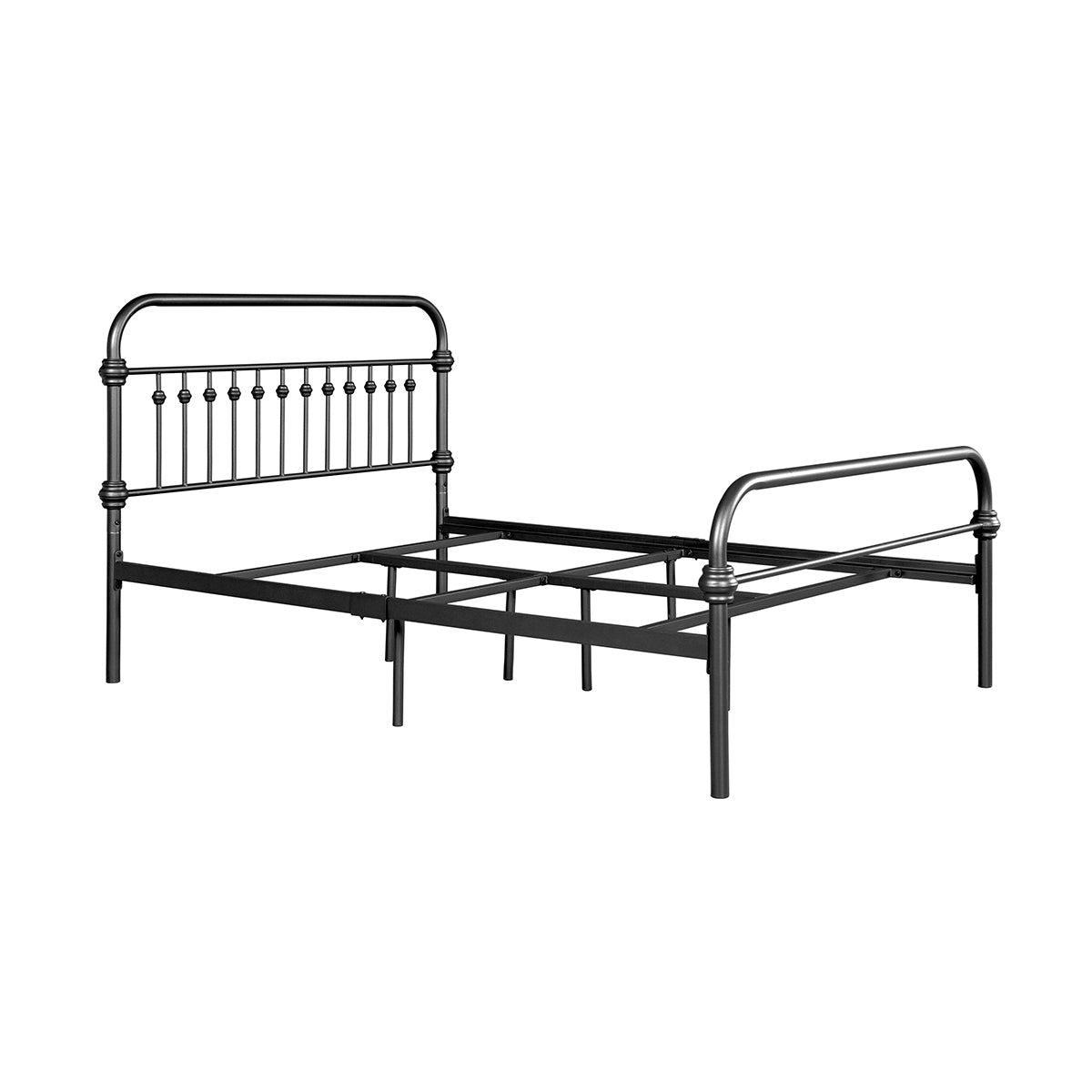 Farmhouse Metal Bed Frame Size: Full - BLACK