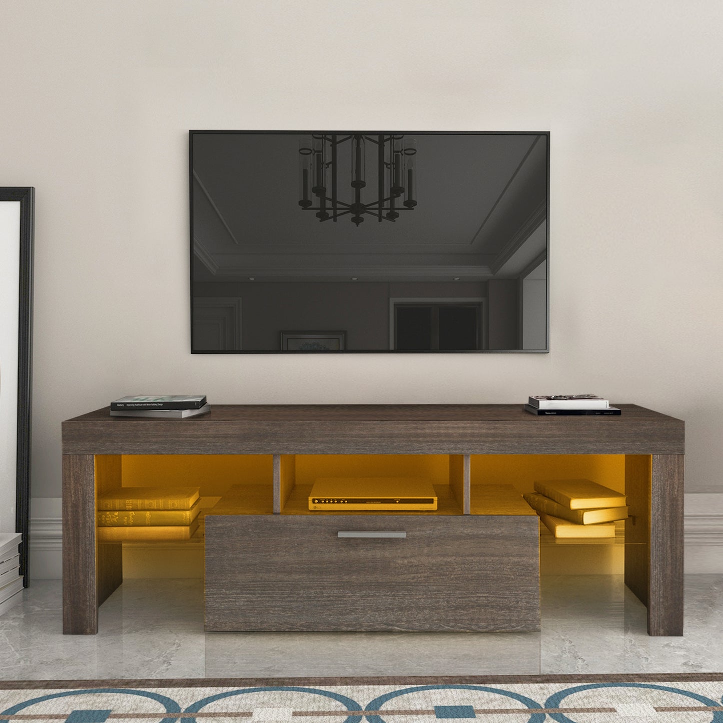 Modern LED Color Changing Light TV Stand