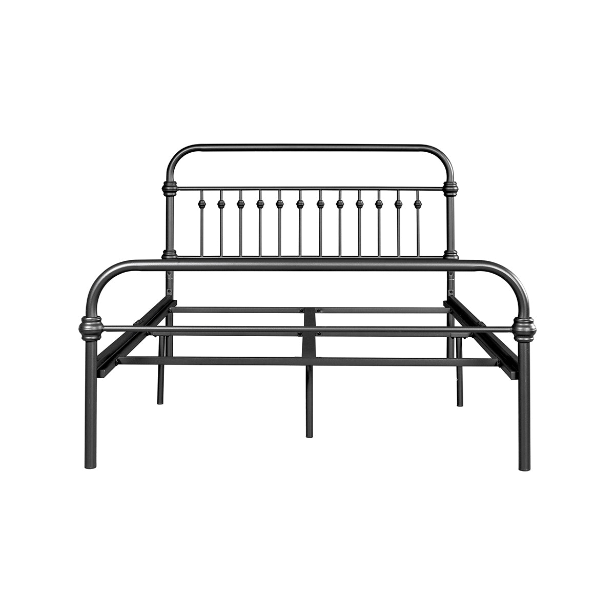 Farmhouse Metal Bed Frame Size: Full - BLACK