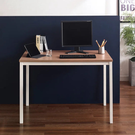 Harry Contemporary Wood and Metal Computer Desk in Oak