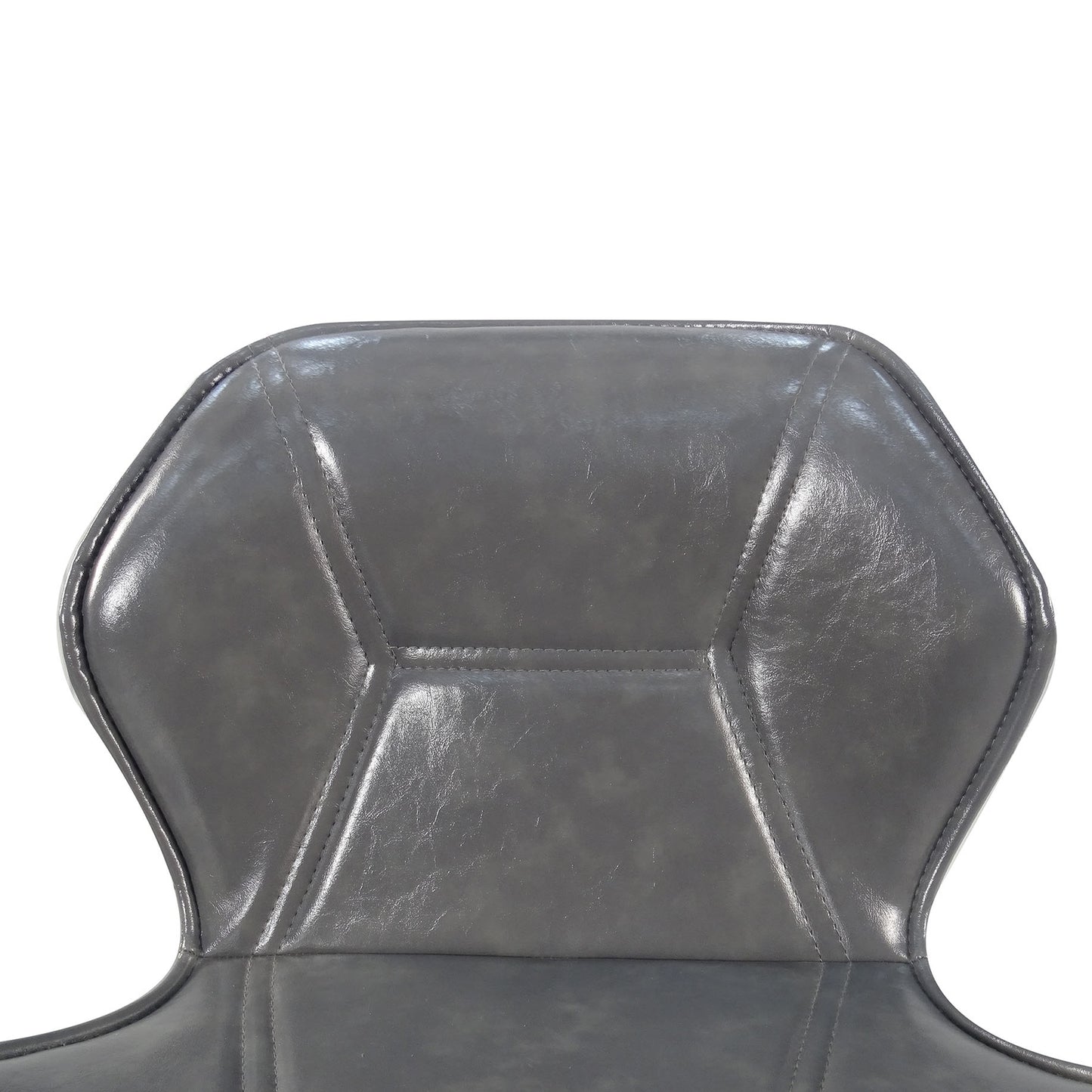 Leather Bar Chair Set of 2 - Gray