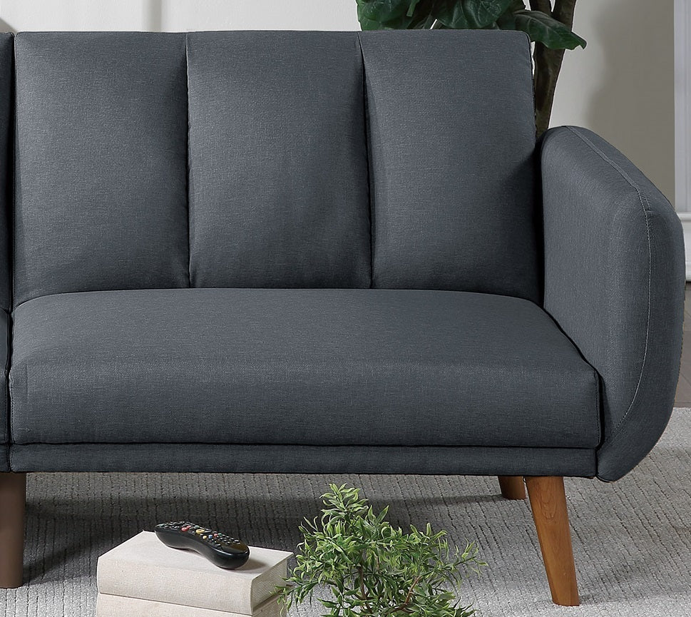 Elegant Modern Sleeper Sofa Blue Grey