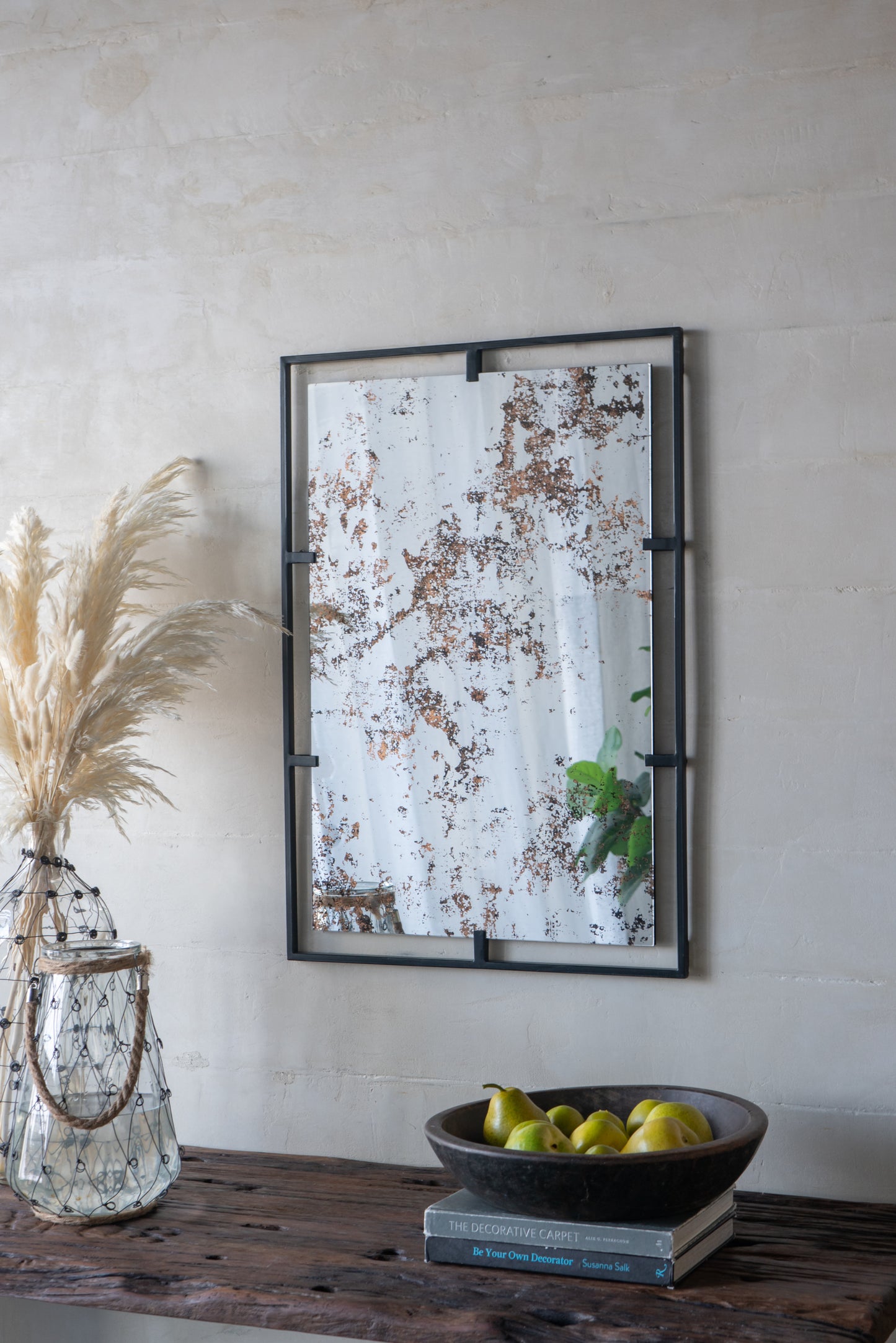 32" x 22" Rectangle Antiqued Wall Mirror