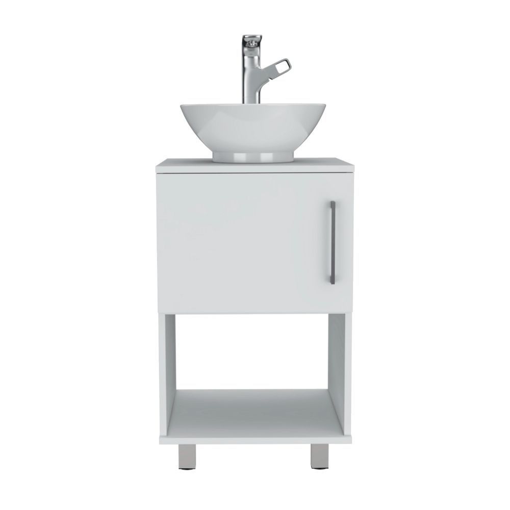 Saybrooke 1-Shelf Single Bathroom Vanity White