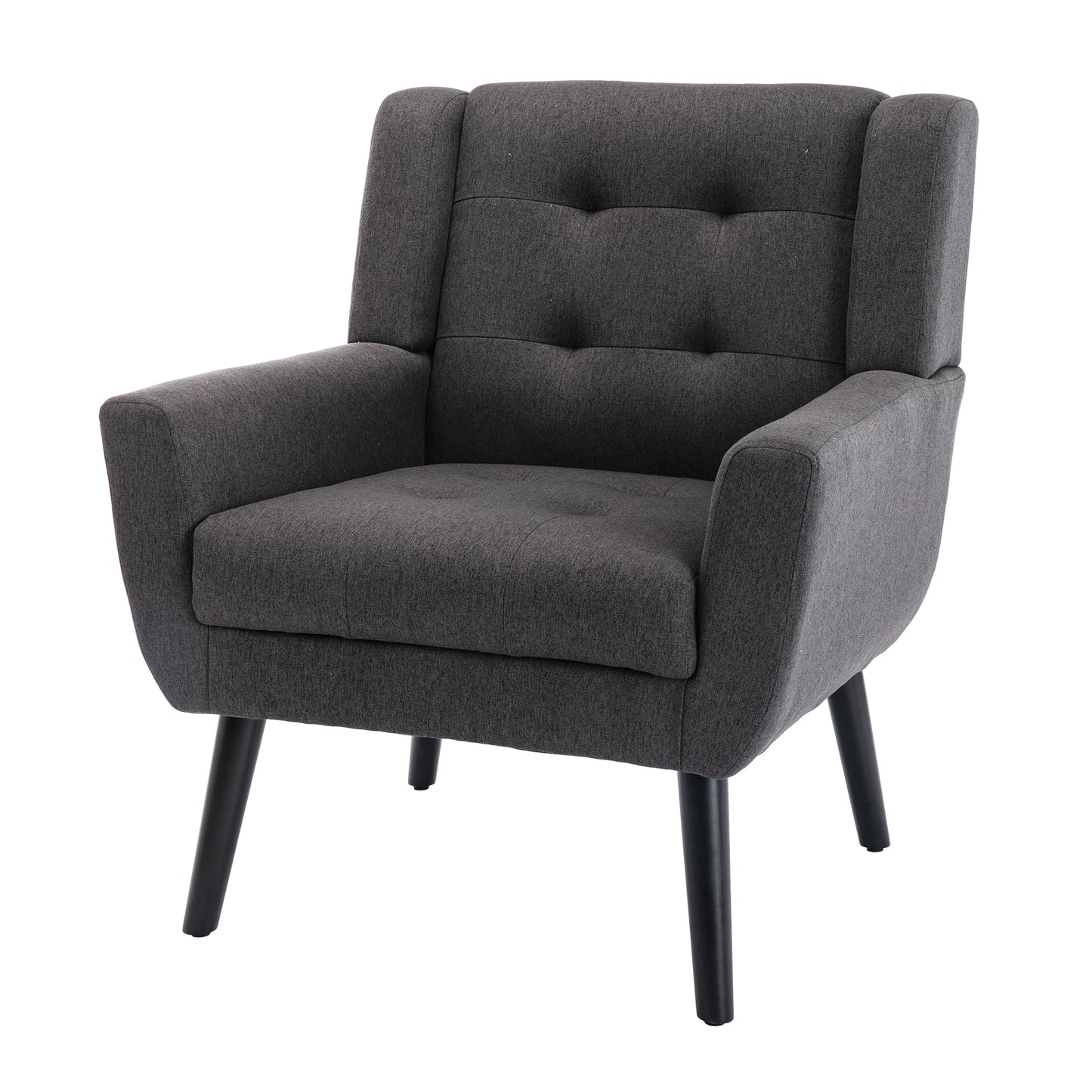 Modern Soft Linen  Ergonomic Accent Chair