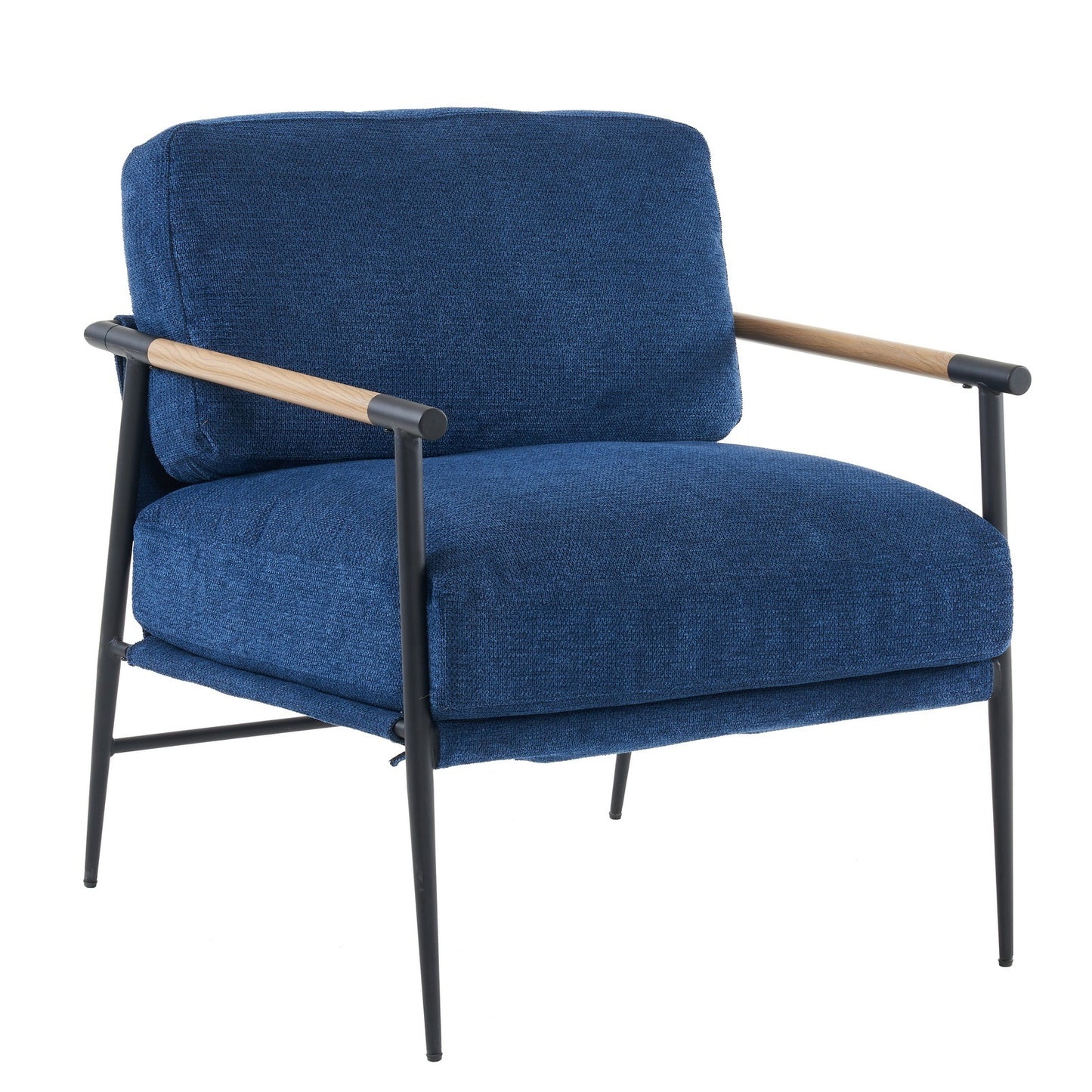 Blue Velvet Lounge Chair