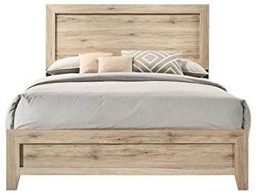 Natural Wood Finish Bedframe, Queen