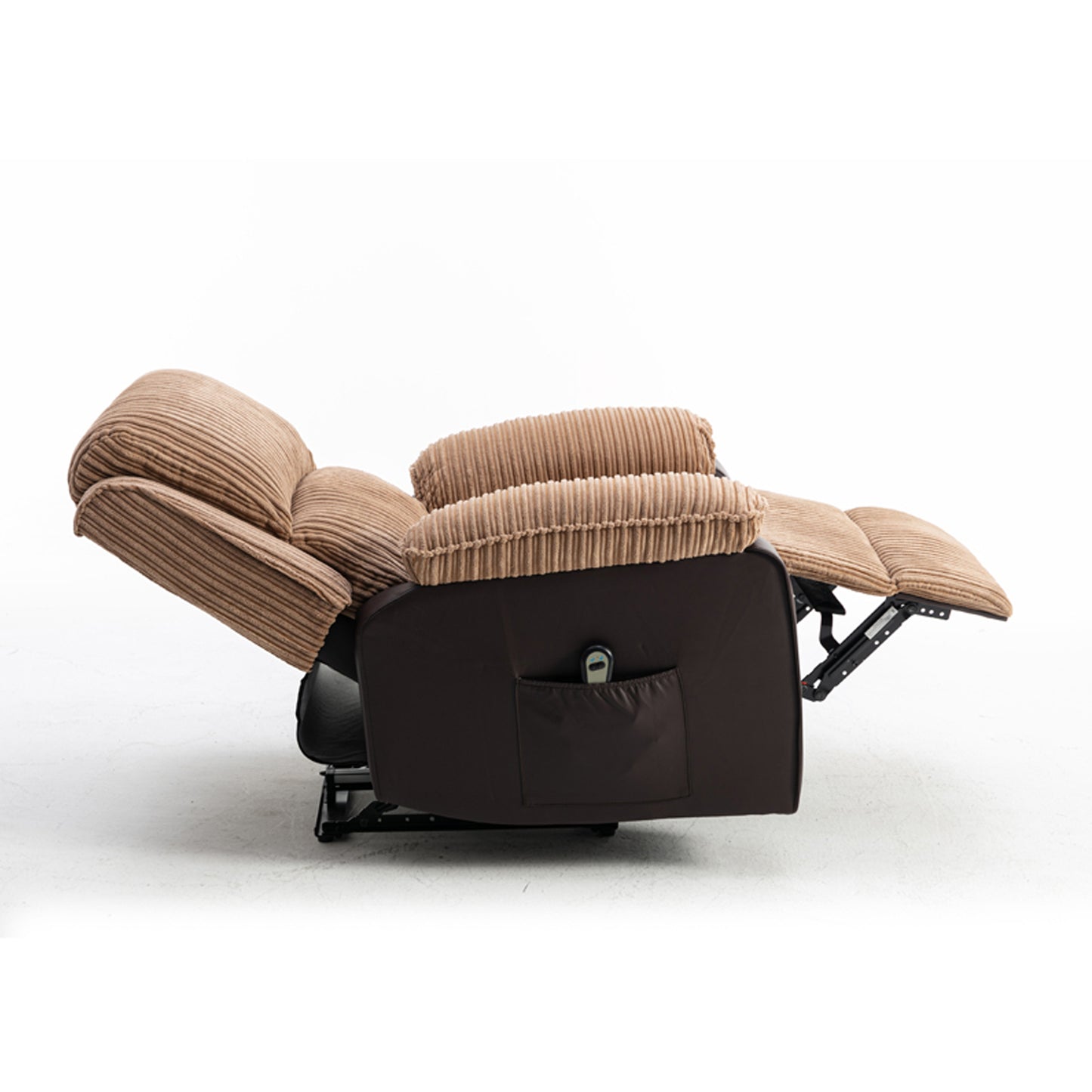 Fabric Upholstered Recliner, Brown