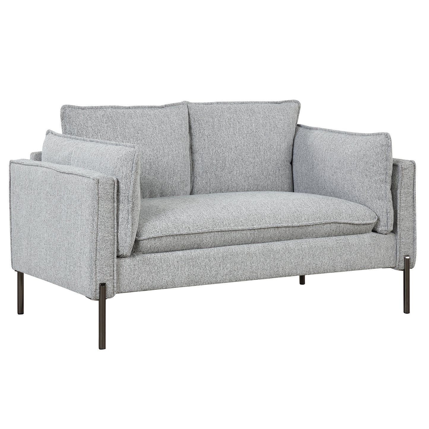 56" Modern Style Sofa Linen Fabric Loveseat for Small Spaces Living Room/Apartment