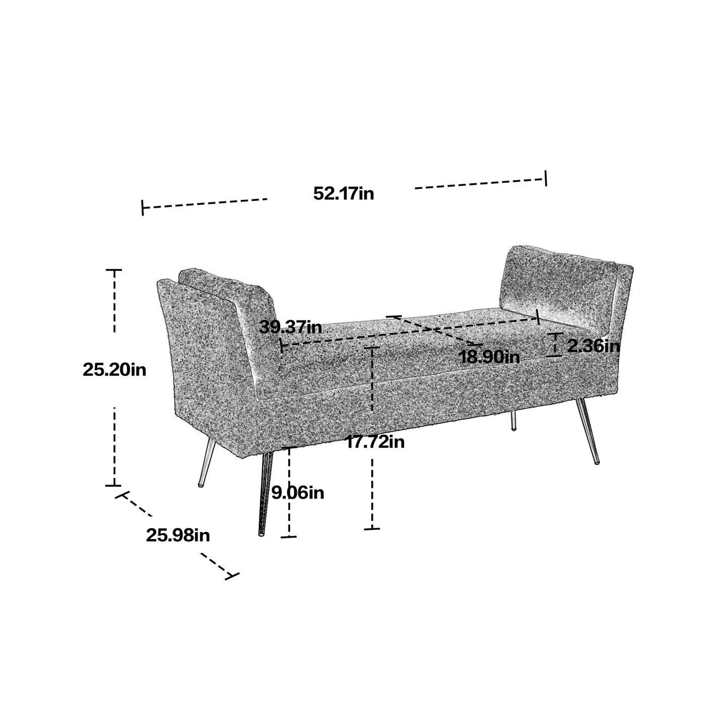 Narlen Living Room Bench