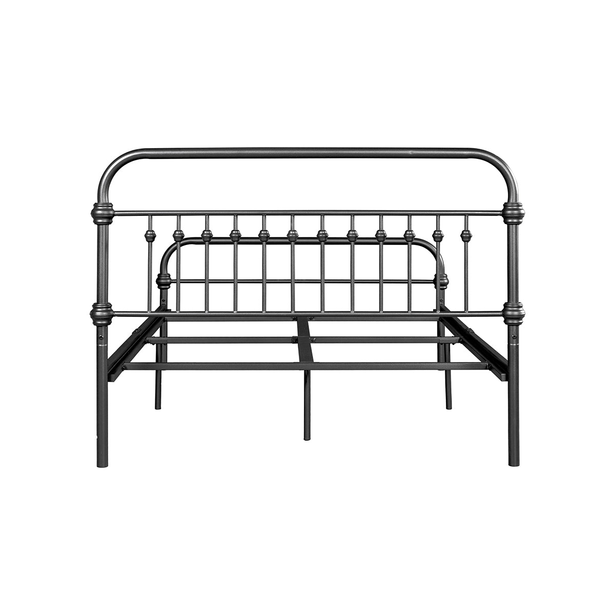 Farmhouse Metal Bed Frame Size: Full - BLACK