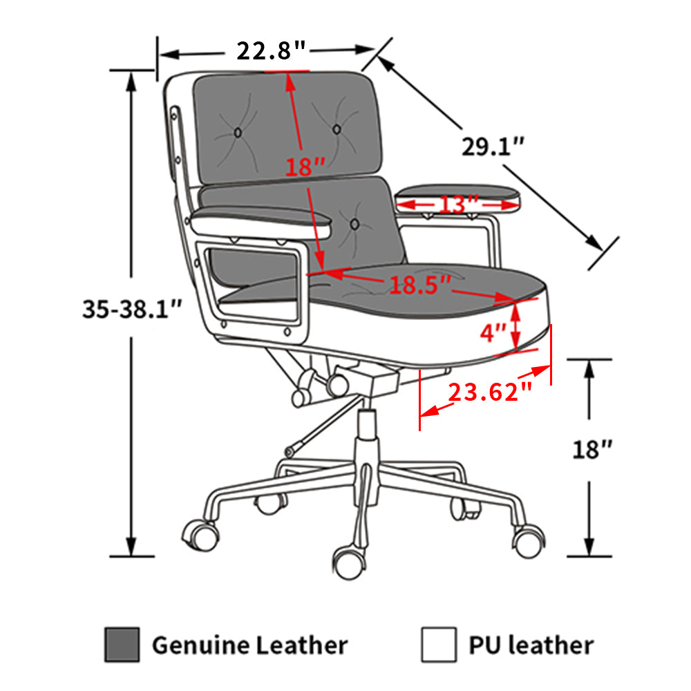 Walter White Leather Office Chair