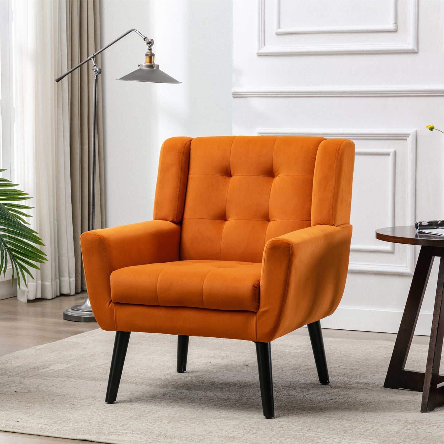 Nifta Modern Soft Velvet Ergonomics Accent Chair