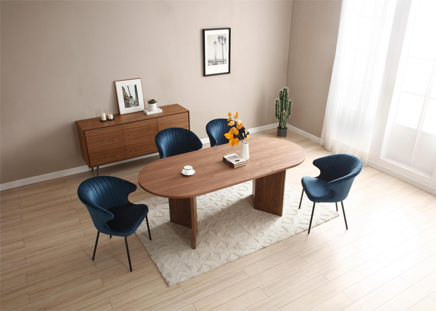 Oval Wooden Dining Table/Desk