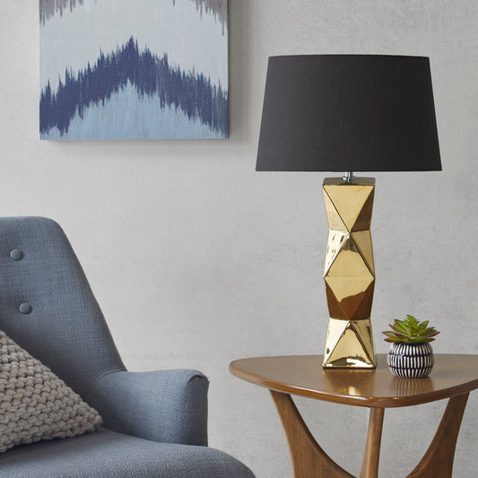 Kenlyn Geometric Ceramic Table Lamp