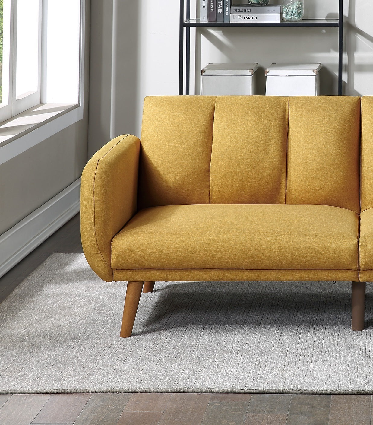 Elegant Modern Sofa-Mustard