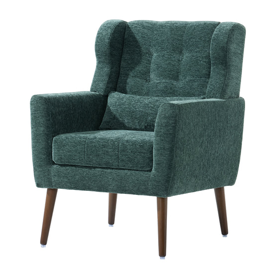 Modern Accent Chair(Blackish Green)