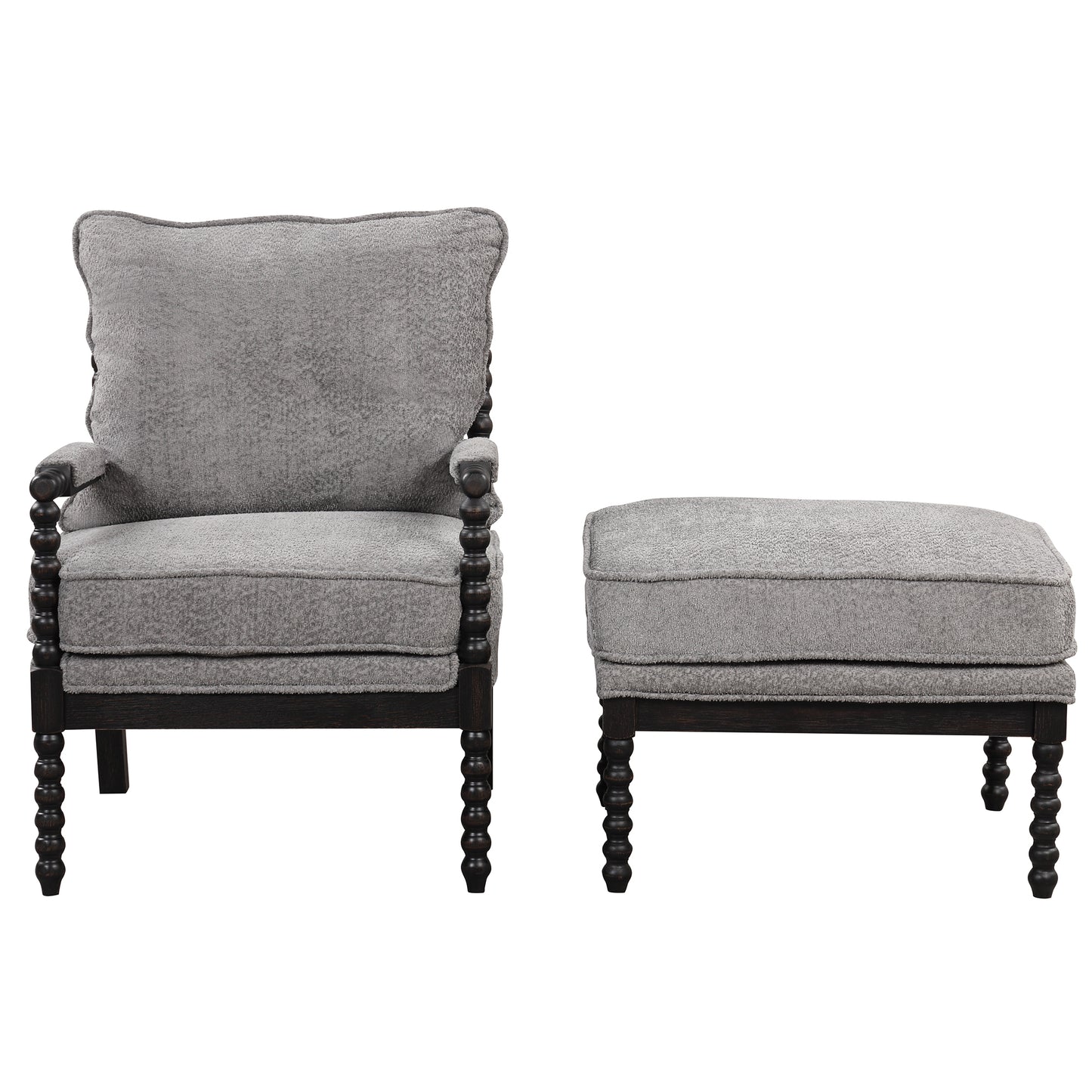 The Spindle Chair Black & Grey