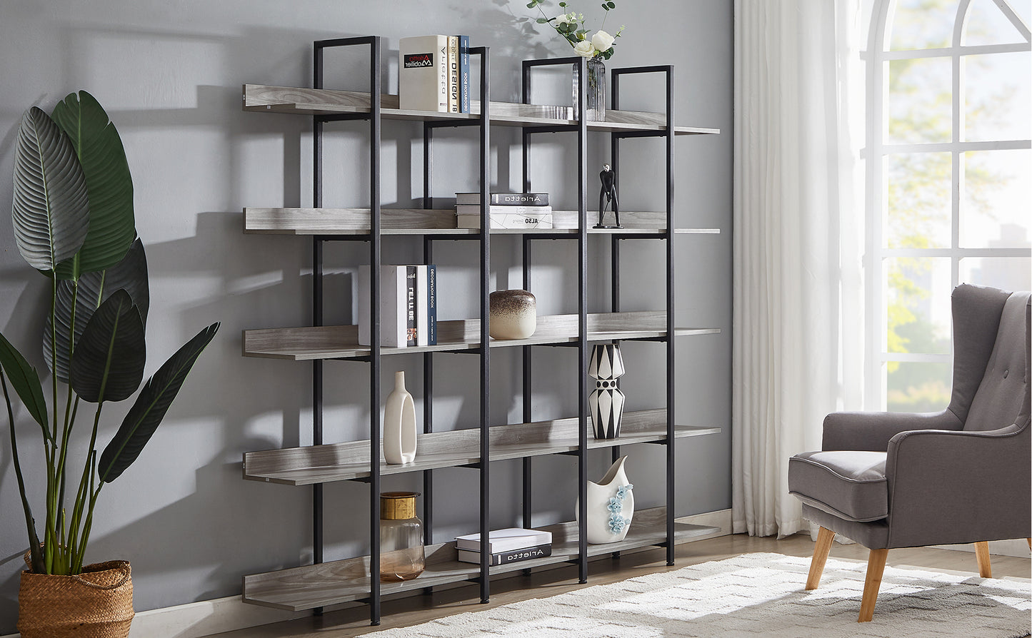 Clifton 5 Tier Bookcase