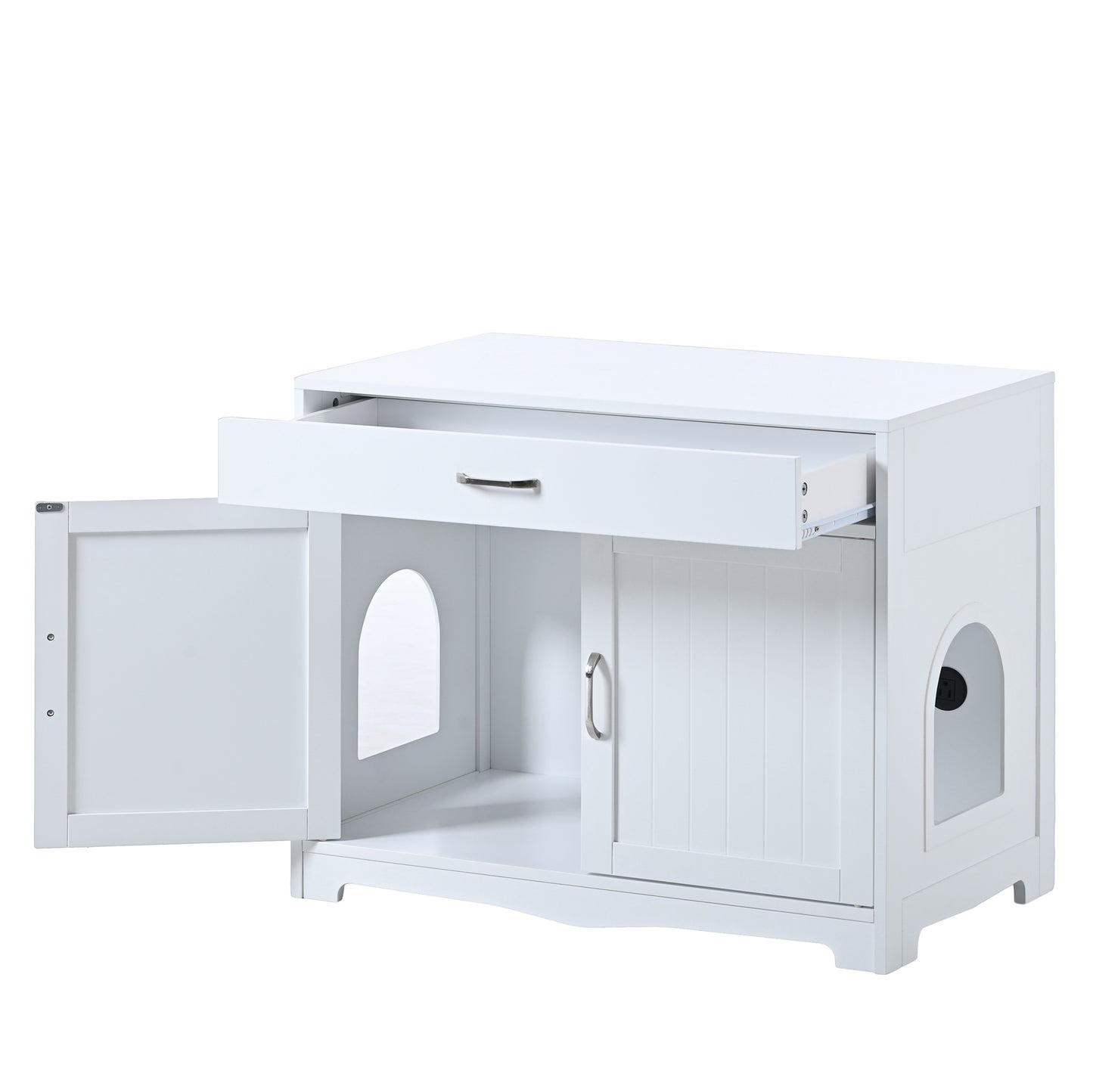 Litter Box Enclosure- White