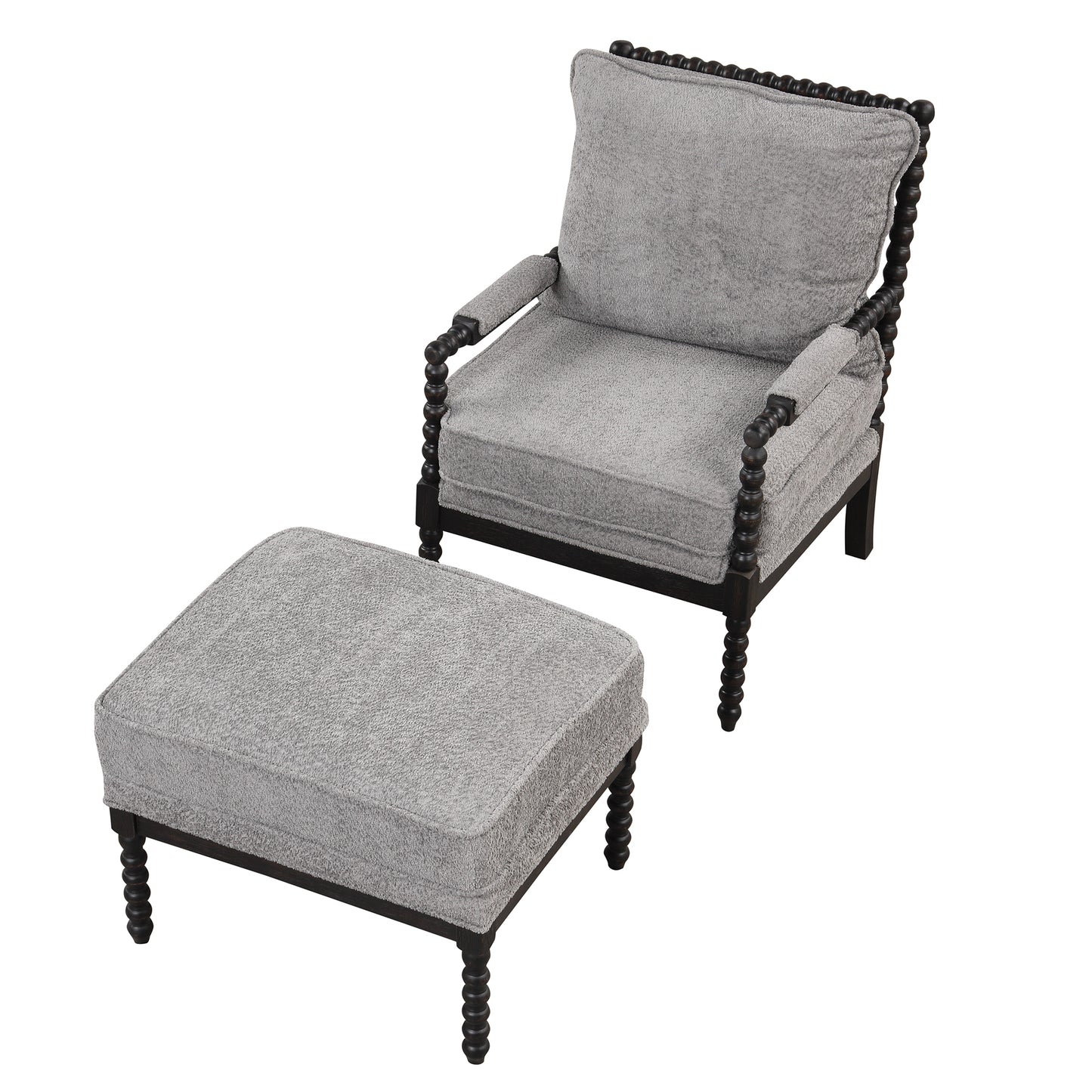 The Spindle Chair Black & Grey