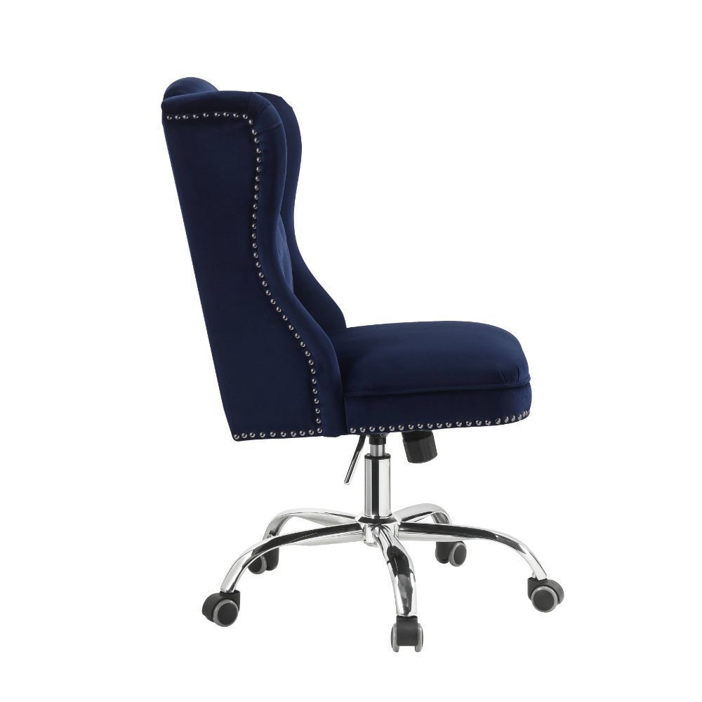 Jamesia Office Chair Midnight Blue Velvet