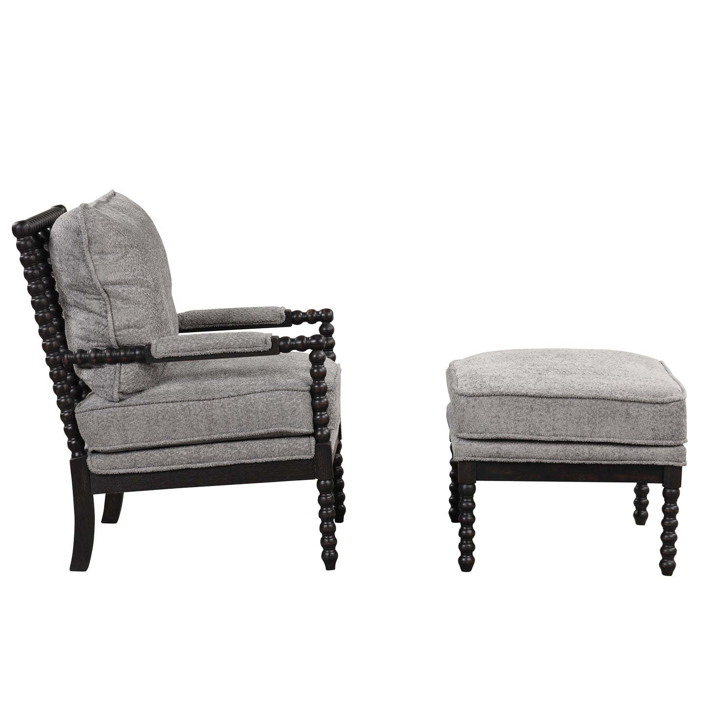 The Spindle Chair Black & Grey