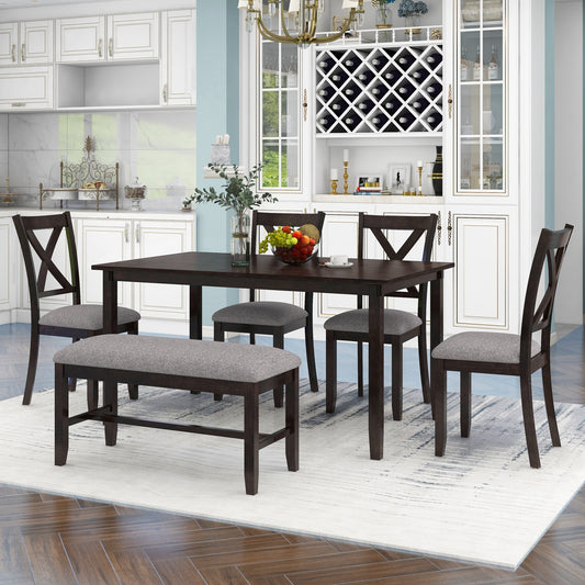 Selen 6-Piece Kitchen Dining Table Set