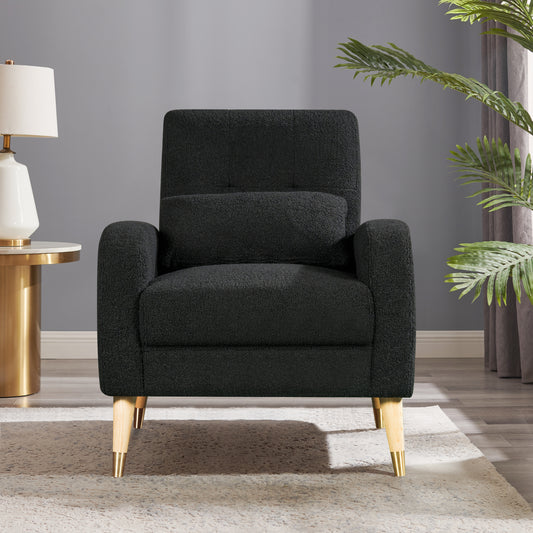 40.55 Wide Black Accent Chair