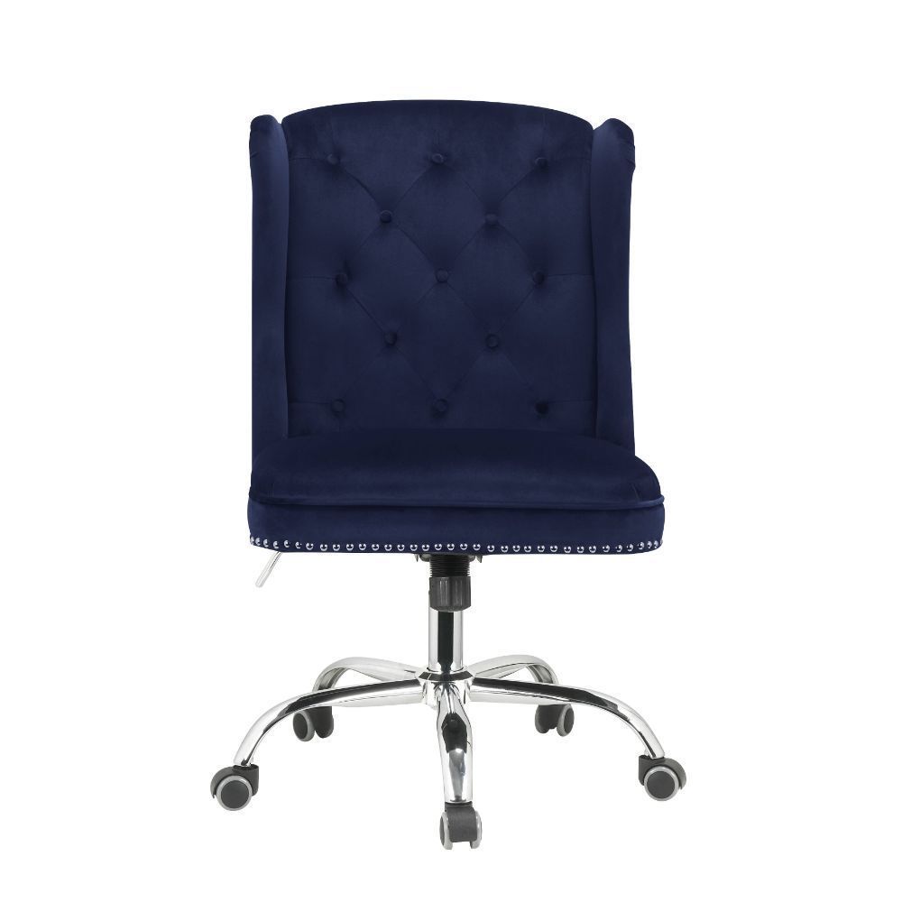 Jamesia Office Chair Midnight Blue Velvet