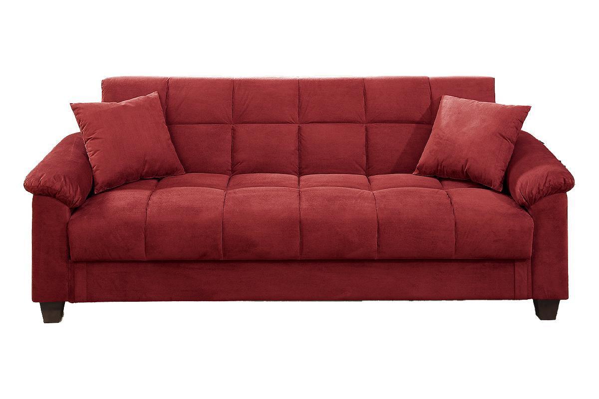 Calley Plush Contemporary Sofa Red