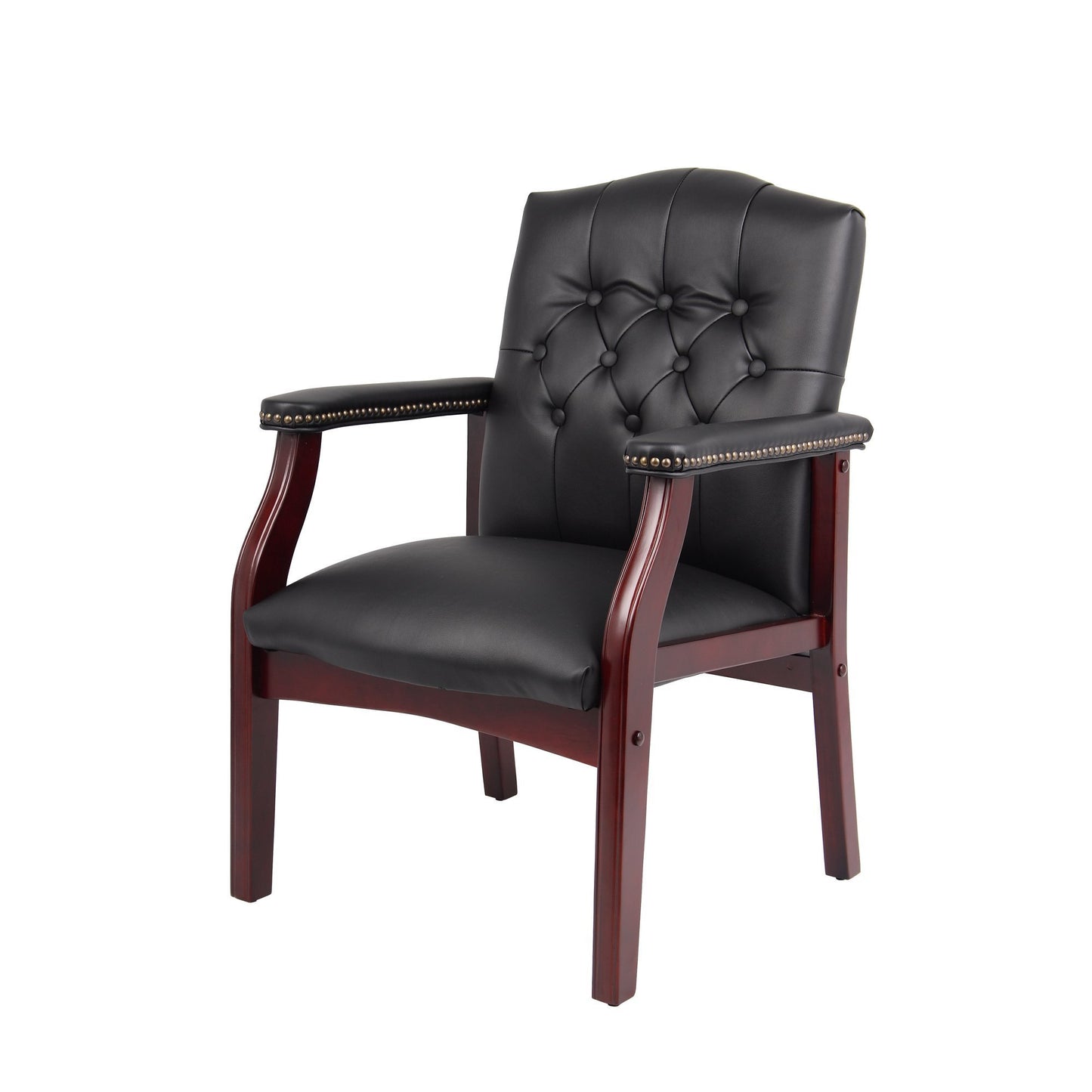 Nora Leather Reception Guest Chairs