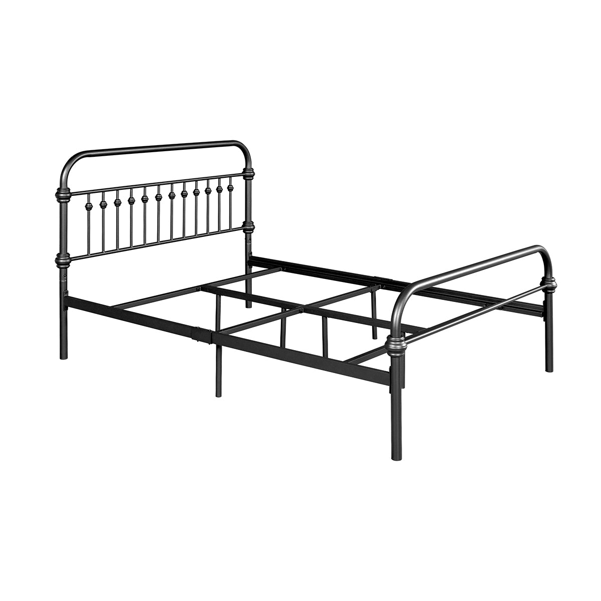 Farmhouse Metal Bed Frame Size: Full - BLACK