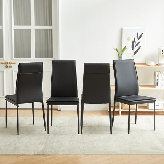 Uni Dining Chairs (set of 4), Black