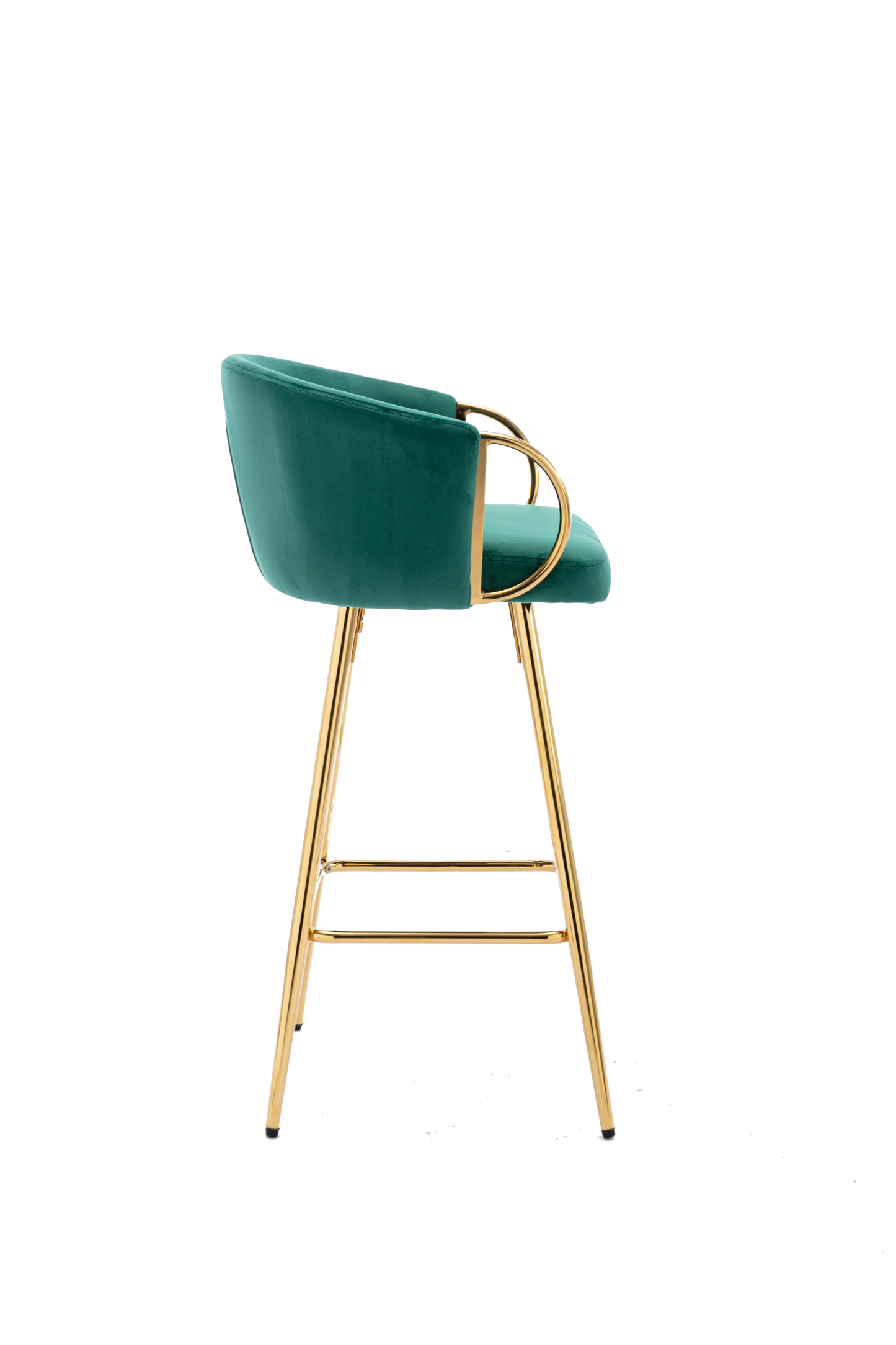 26 Inch Set of 2 Green Bar Stools