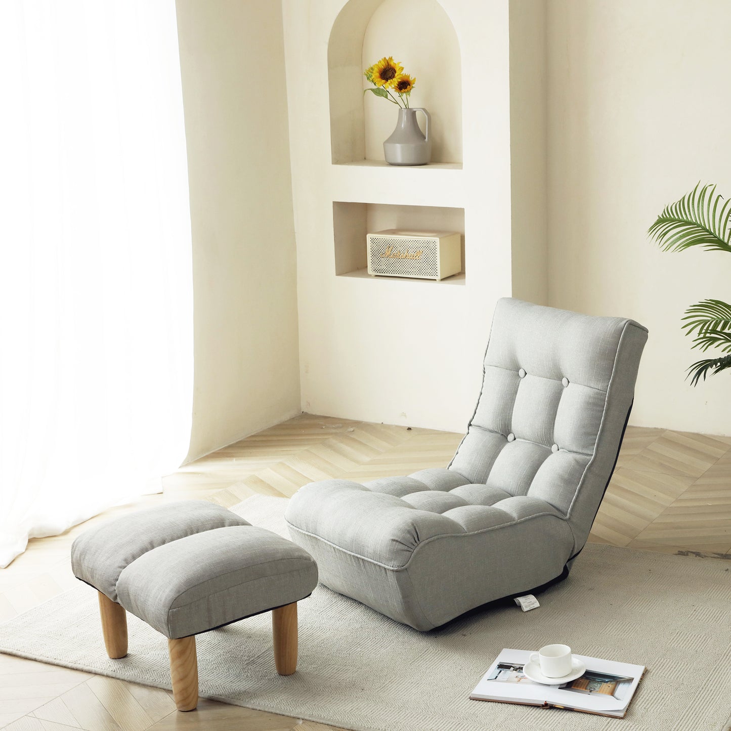 Gaming Chare, Foldable & Reclining , Grey