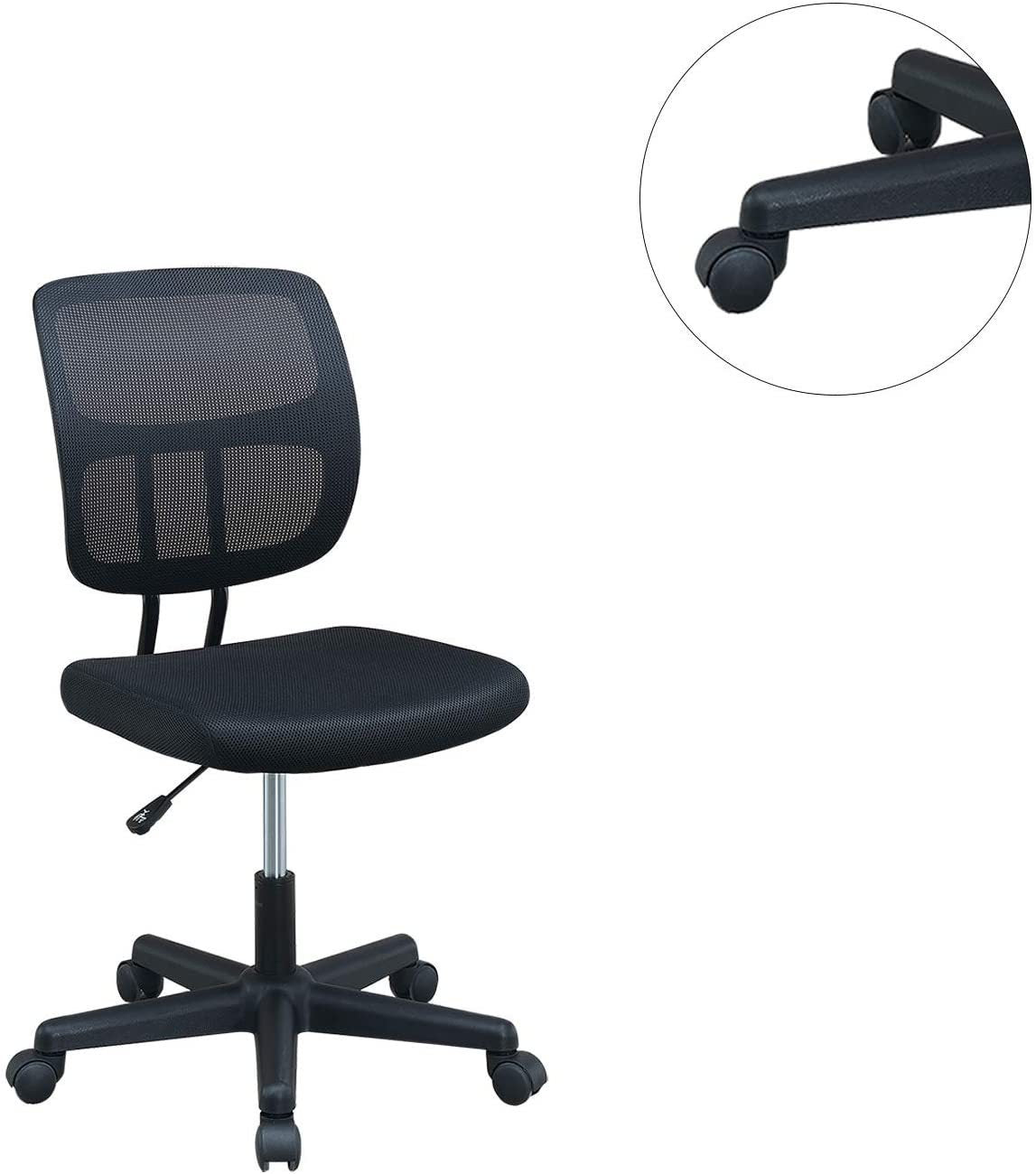 Quin Black Mesh Desk Chair