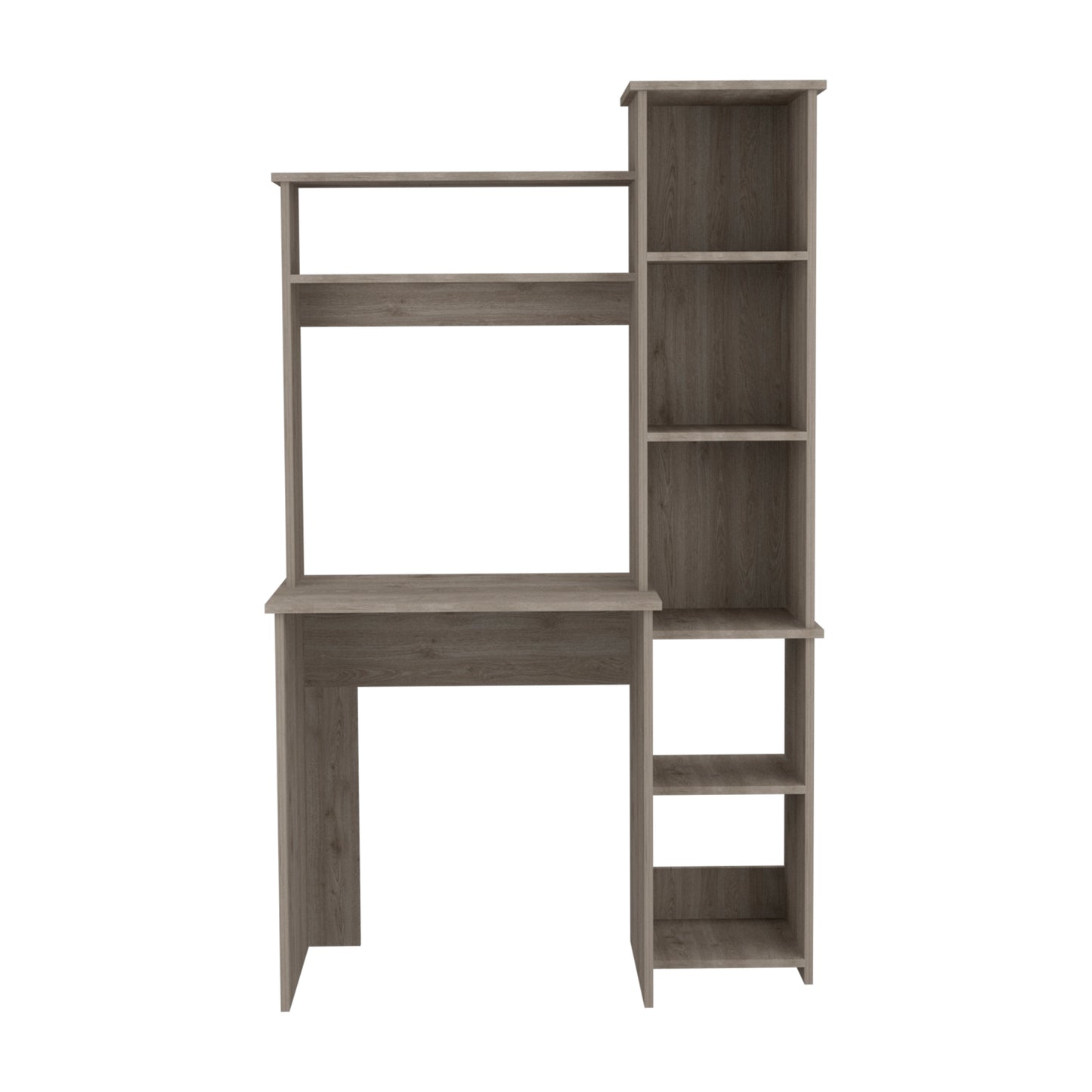 Versalles Writintg Desk, Two Shelves, Five Cubbies -Light Gray