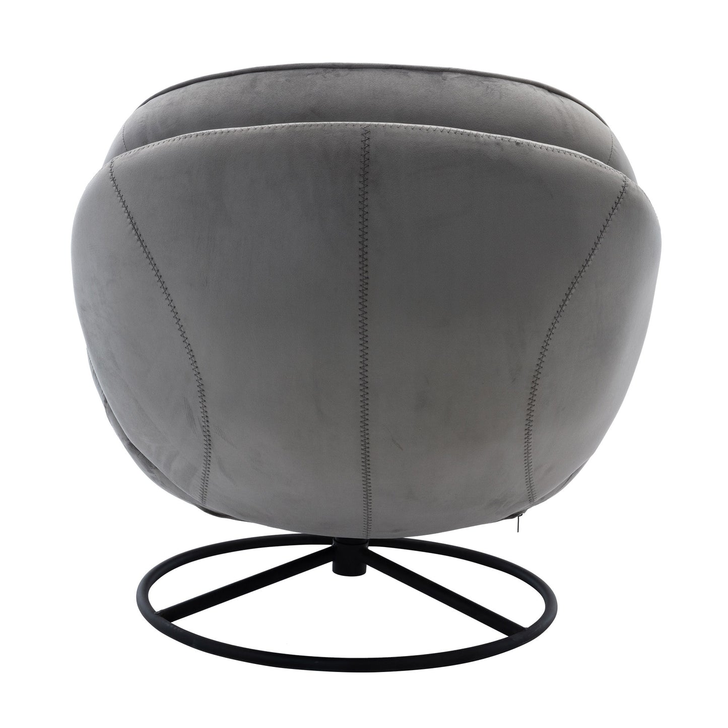 Accent Chair with Ottoman- Grey