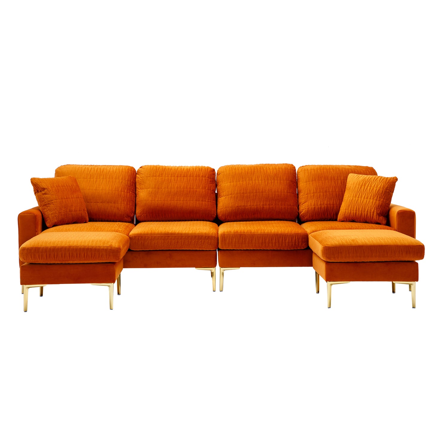 Mersha Orange Sectional Sofa