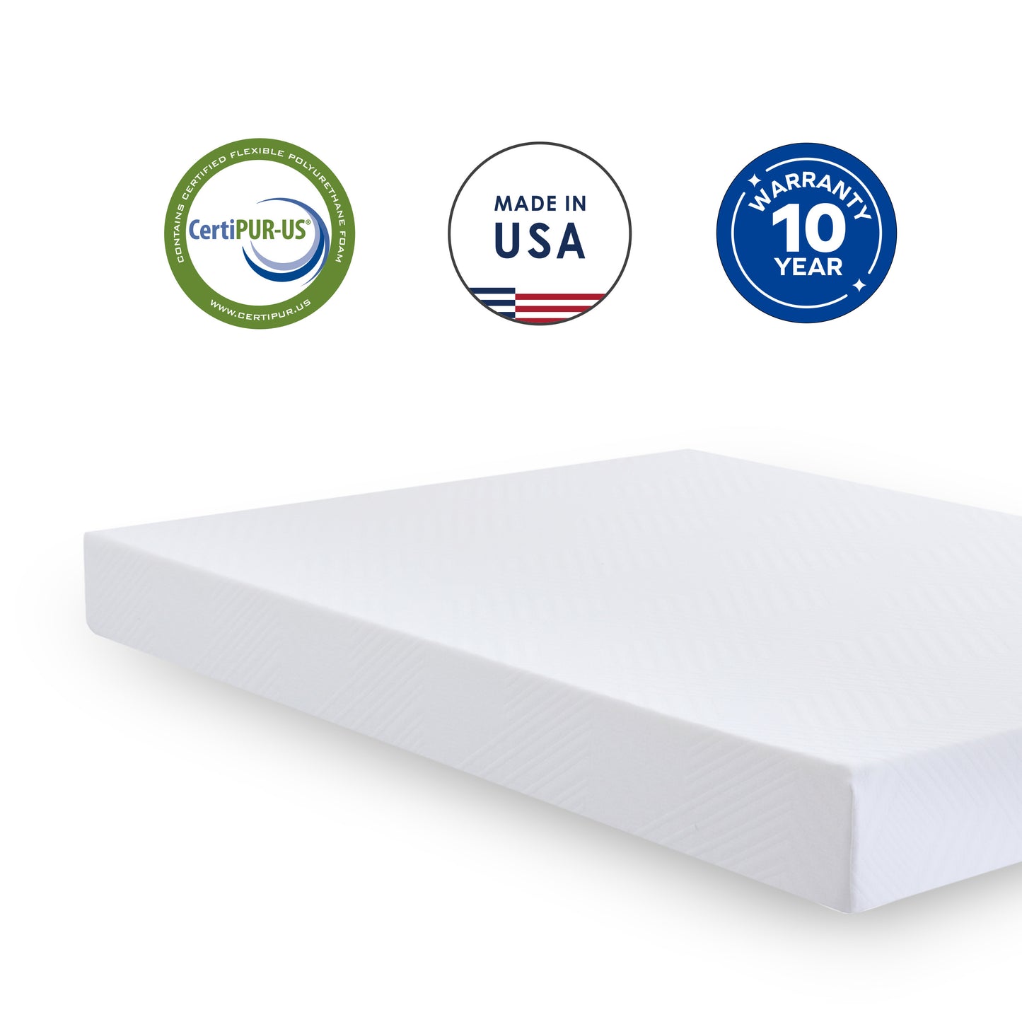 8" Green Tea Infused Memory Foam Mattress - Queen