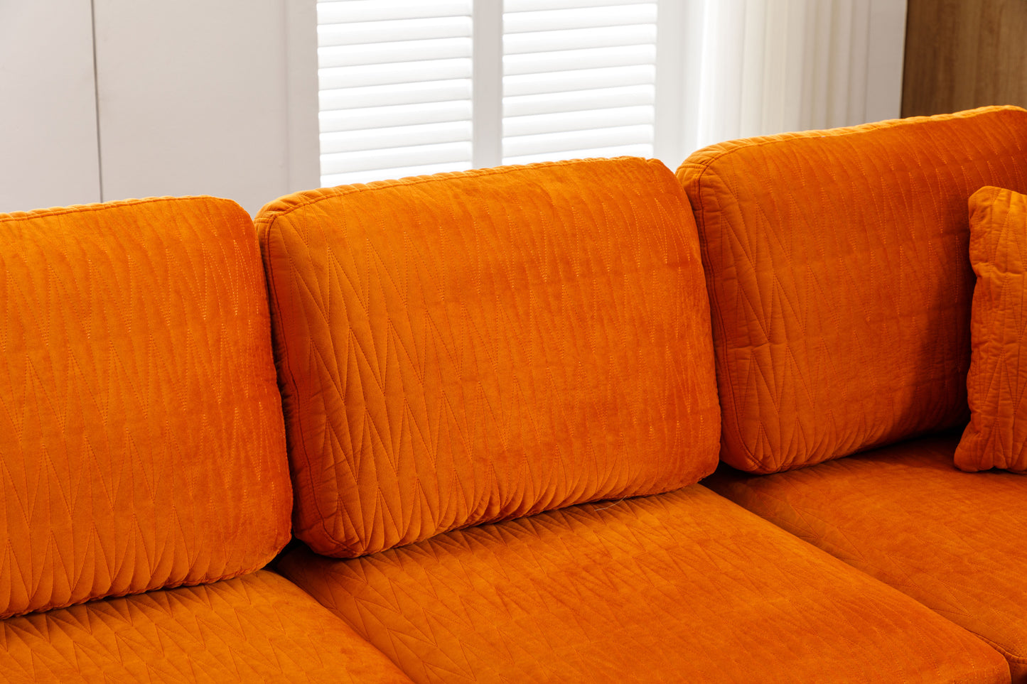 Mersha Orange Sectional Sofa