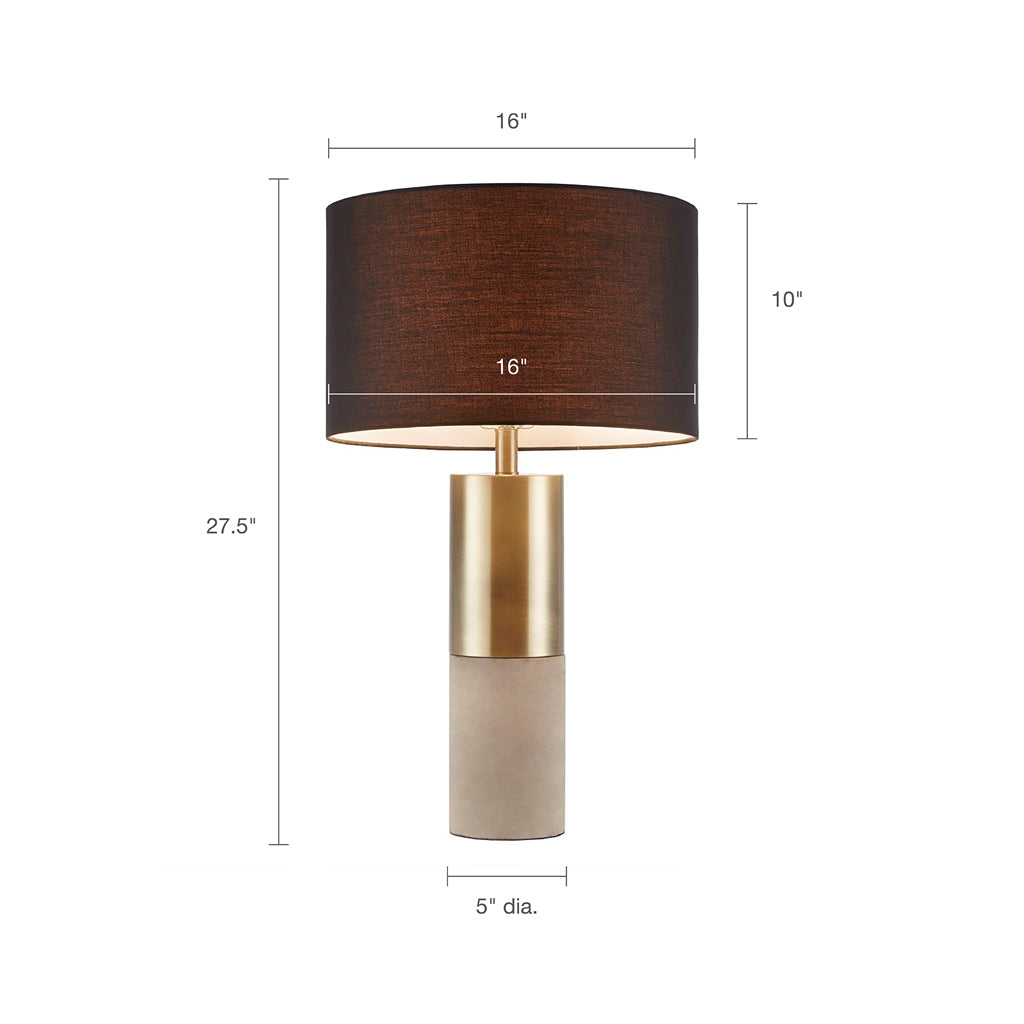 Modern Two-Tone Concrete Table Lamp