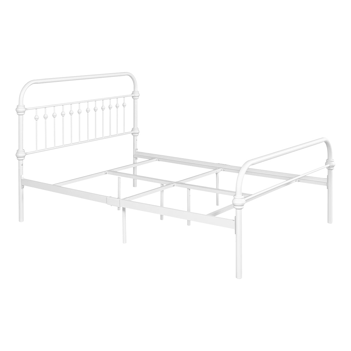 Farmhouse Bed Frame Size: Full - WHITE