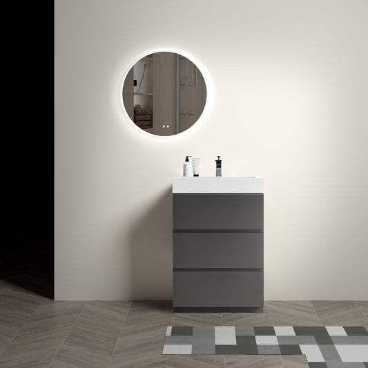 Alice 24" Gray Bathroom Vanity with Sink